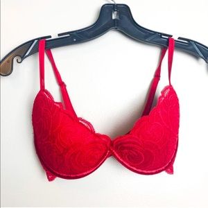 Victoria's Secret Very Sexy Red Push Up Bra 34B